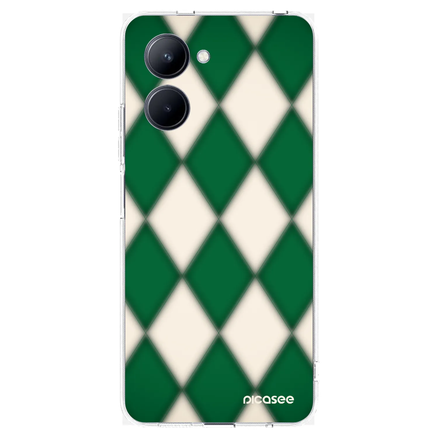 Picasee silikonowe przeźroczyste etui na Realme C33 (2023) - Emerald Diamond