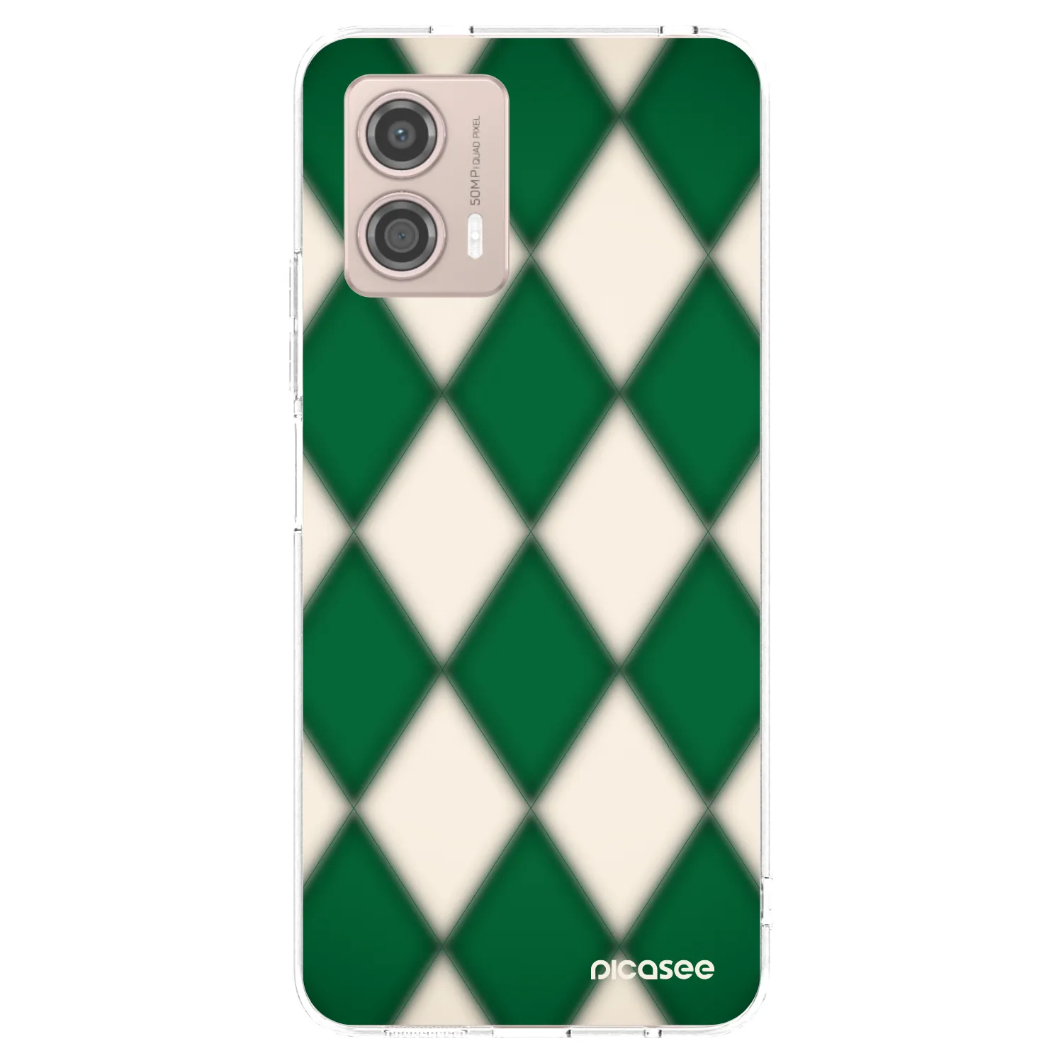 Picasee silikonowe przeźroczyste etui na Motorola Moto G53 5G - Emerald Diamond