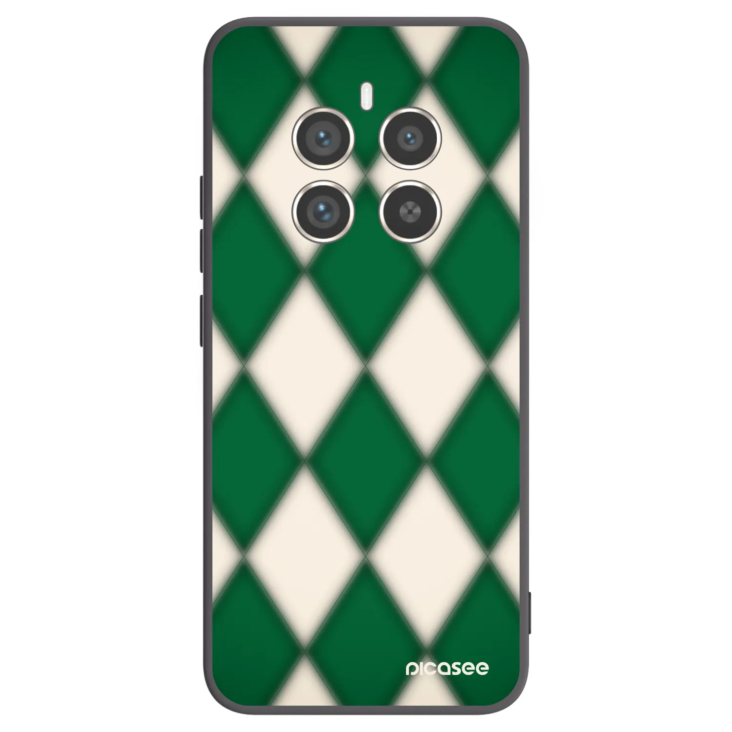 Picasee silikonowe czarne etui na Realme 12 Pro 5G - Emerald Diamond