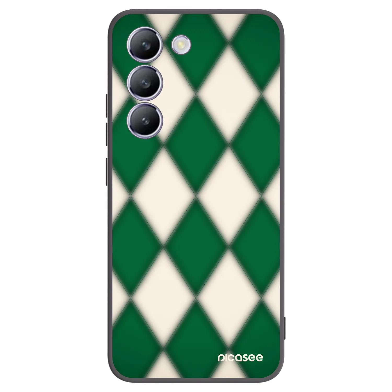 Picasee silikonowe czarne etui na Vivo V40 SE 5G - Emerald Diamond