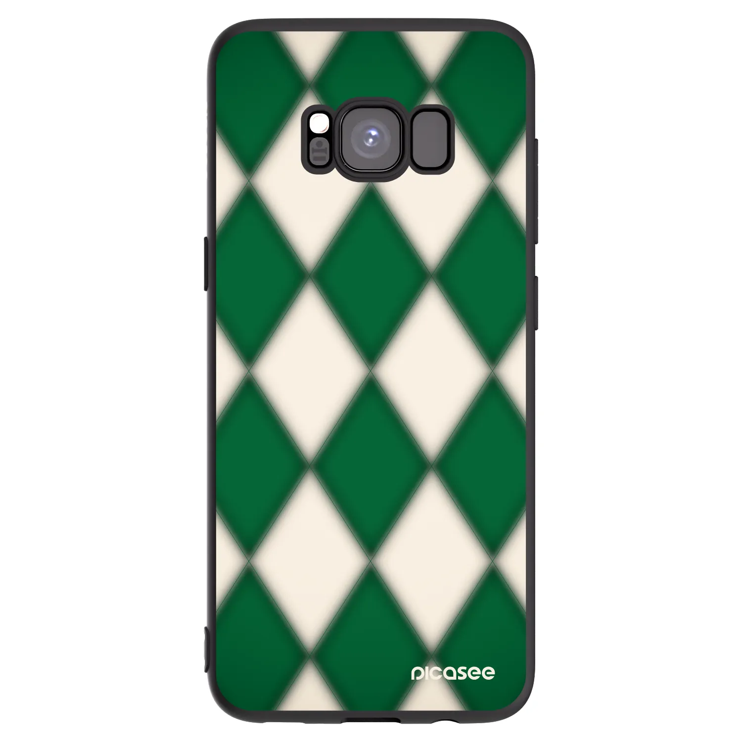 Picasee silikonowe czarne etui na Samsung Galaxy S8 G950F - Emerald Diamond
