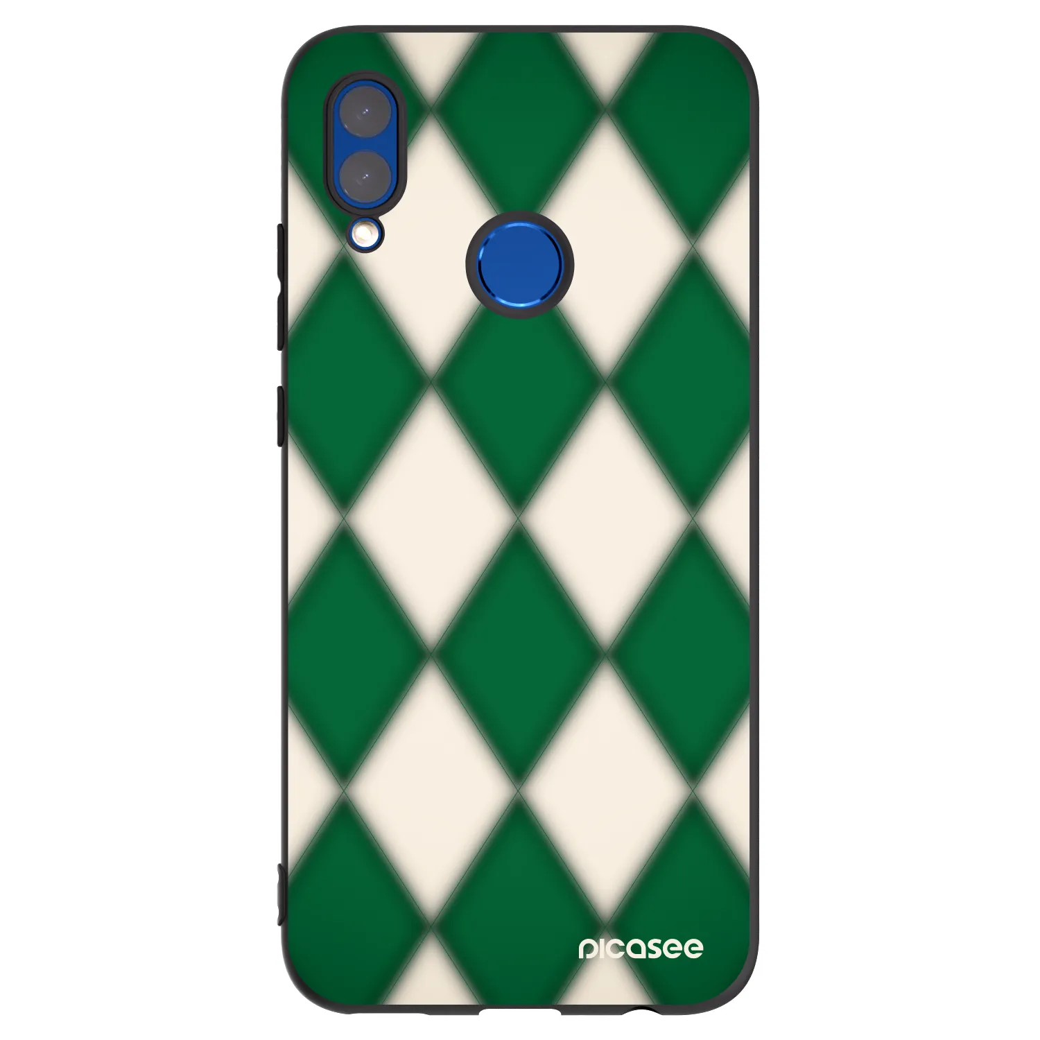 Picasee silikonowe czarne etui na Honor 10 Lite - Emerald Diamond