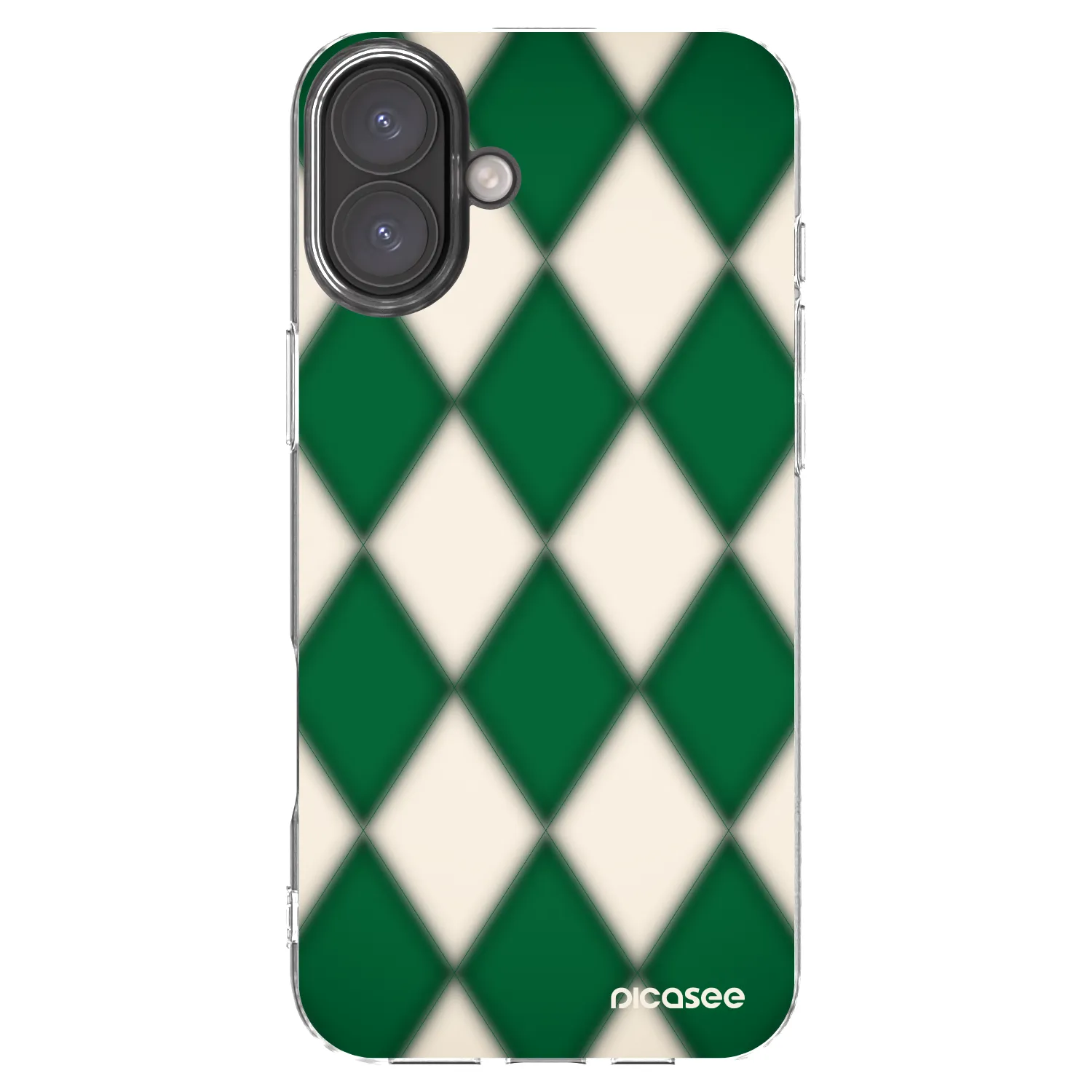 Picasee silikonowe przeźroczyste etui na Apple iPhone 16 Plus - Emerald Diamond