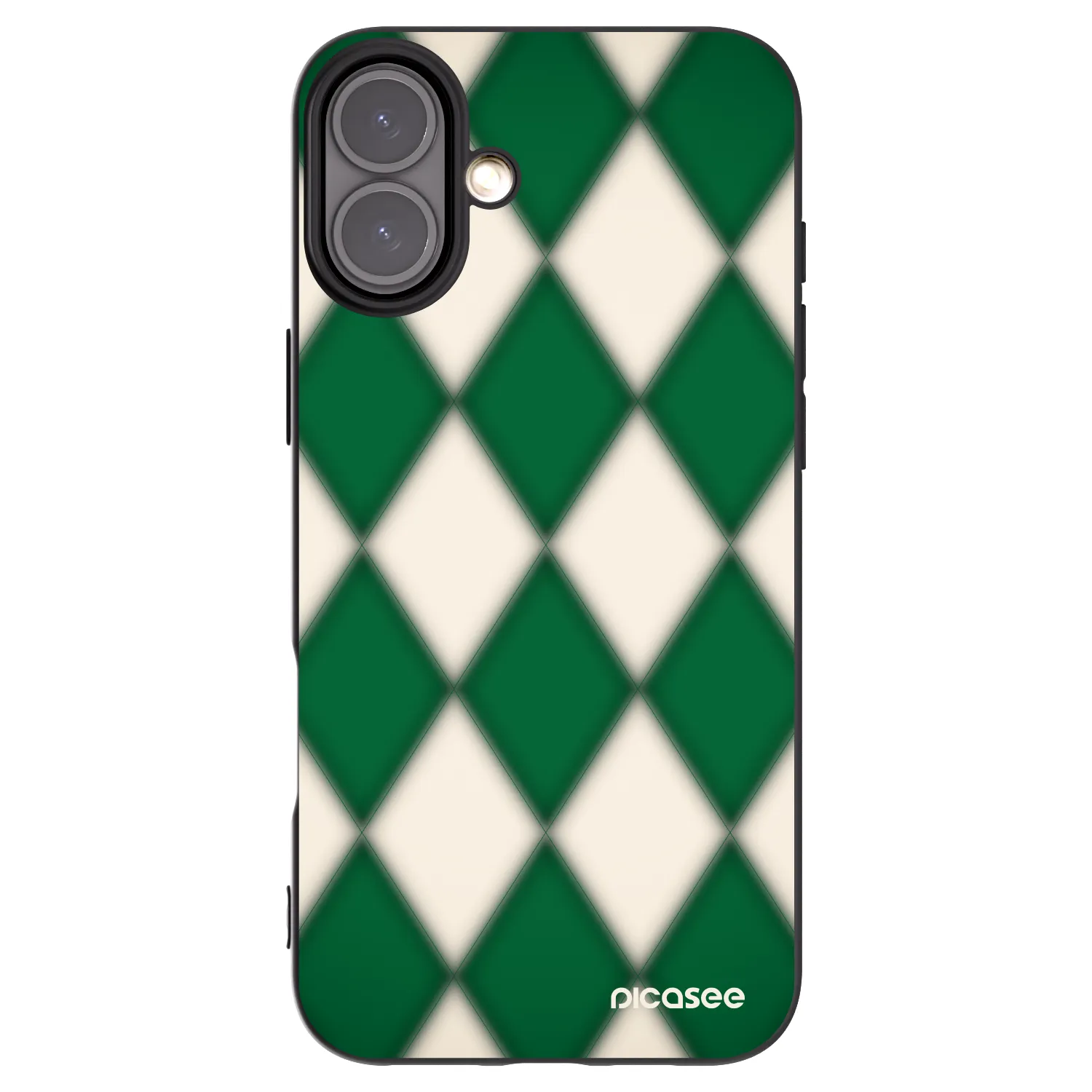 Picasee silikonowe czarne etui na Apple iPhone 16 Plus - Emerald Diamond