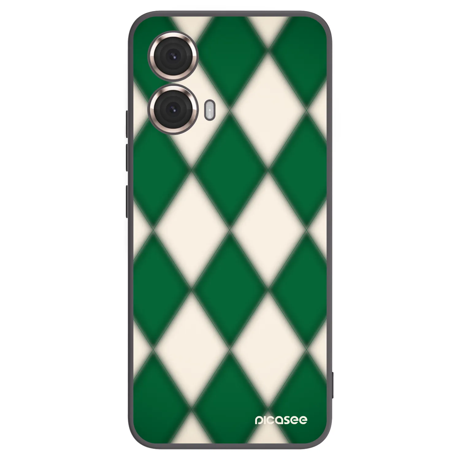 Picasee silikonowe czarne etui na Motorola Moto G85 - Emerald Diamond