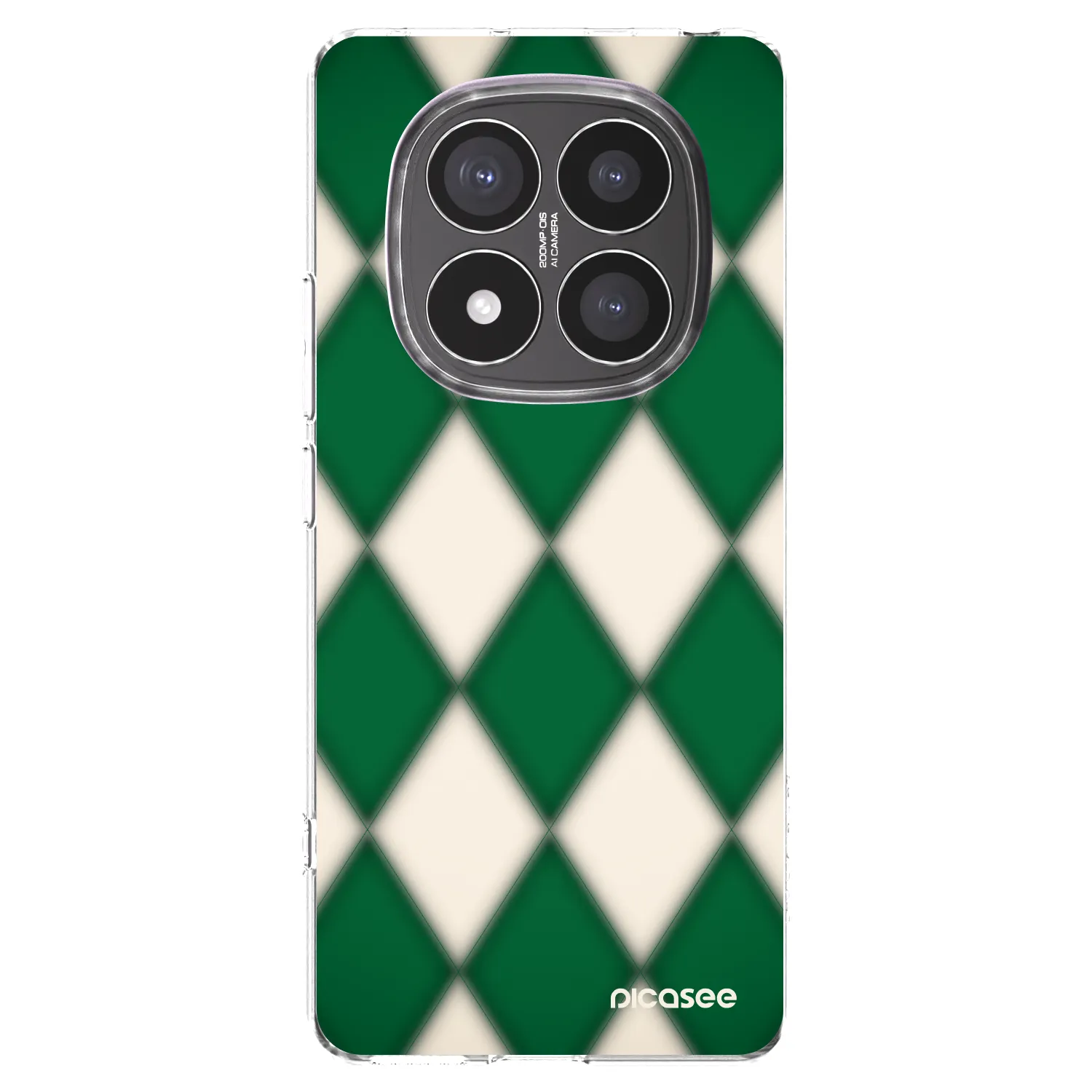 Picasee silikonowe przeźroczyste etui na Xiaomi Redmi Note 14 Pro+ 5G - Emerald Diamond