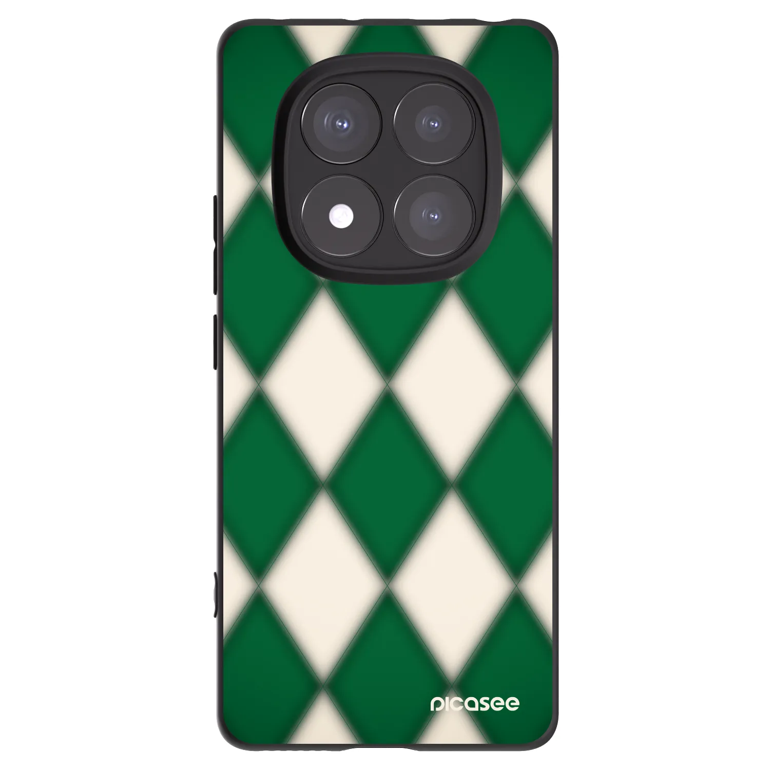 Picasee silikonowe czarne etui na Xiaomi Redmi Note 14 Pro 5G - Emerald Diamond