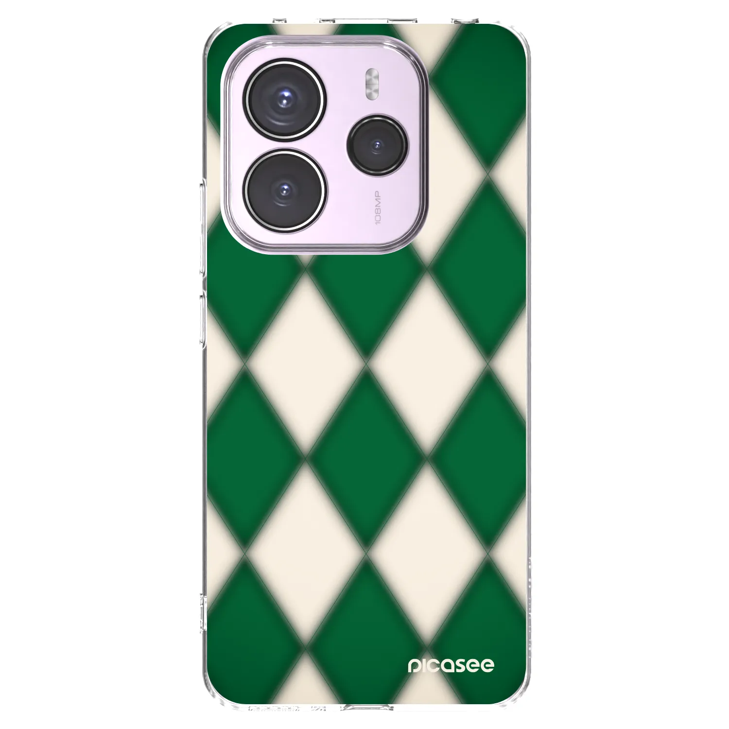 Picasee silikonowe przeźroczyste etui na Xiaomi Redmi Note 14 5G - Emerald Diamond