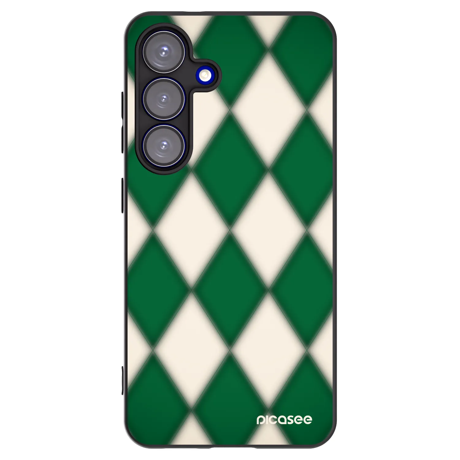 Picasee silikonowe czarne etui na Samsung Galaxy S25 5G - Emerald Diamond