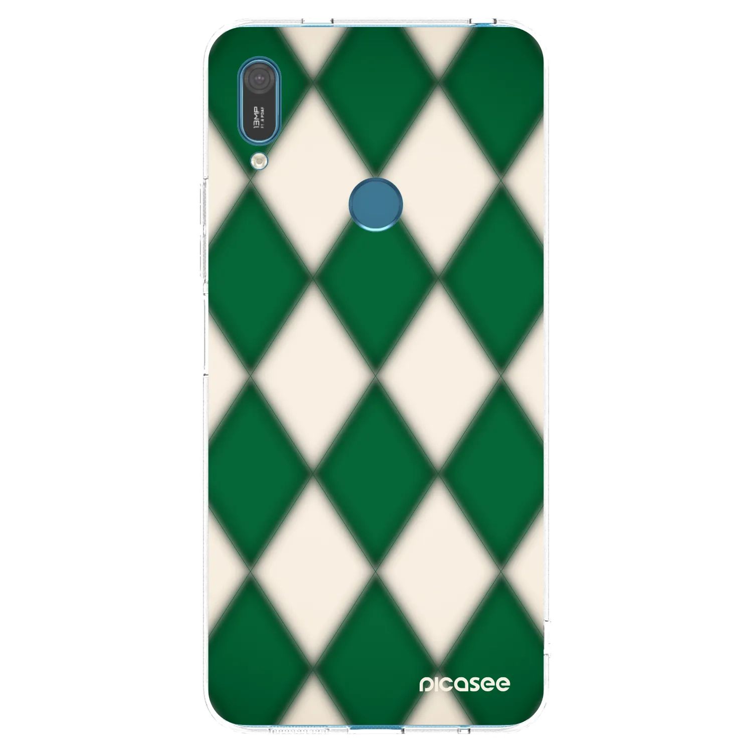 Picasee silikonowe przeźroczyste etui na Huawei Y7 2019 - Emerald Diamond