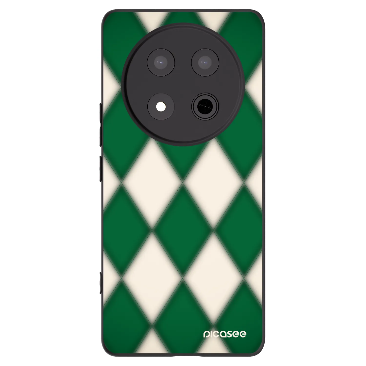 Picasee silikonowe czarne etui na Honor Magic7 Lite 5G - Emerald Diamond