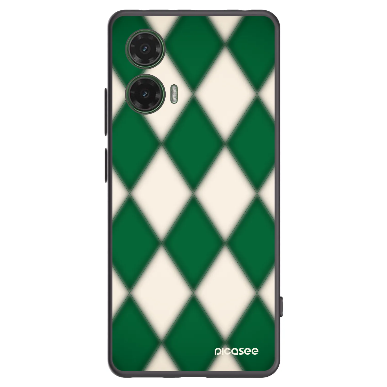 Picasee silikonowe czarne etui na Motorola Moto G35 5G - Emerald Diamond