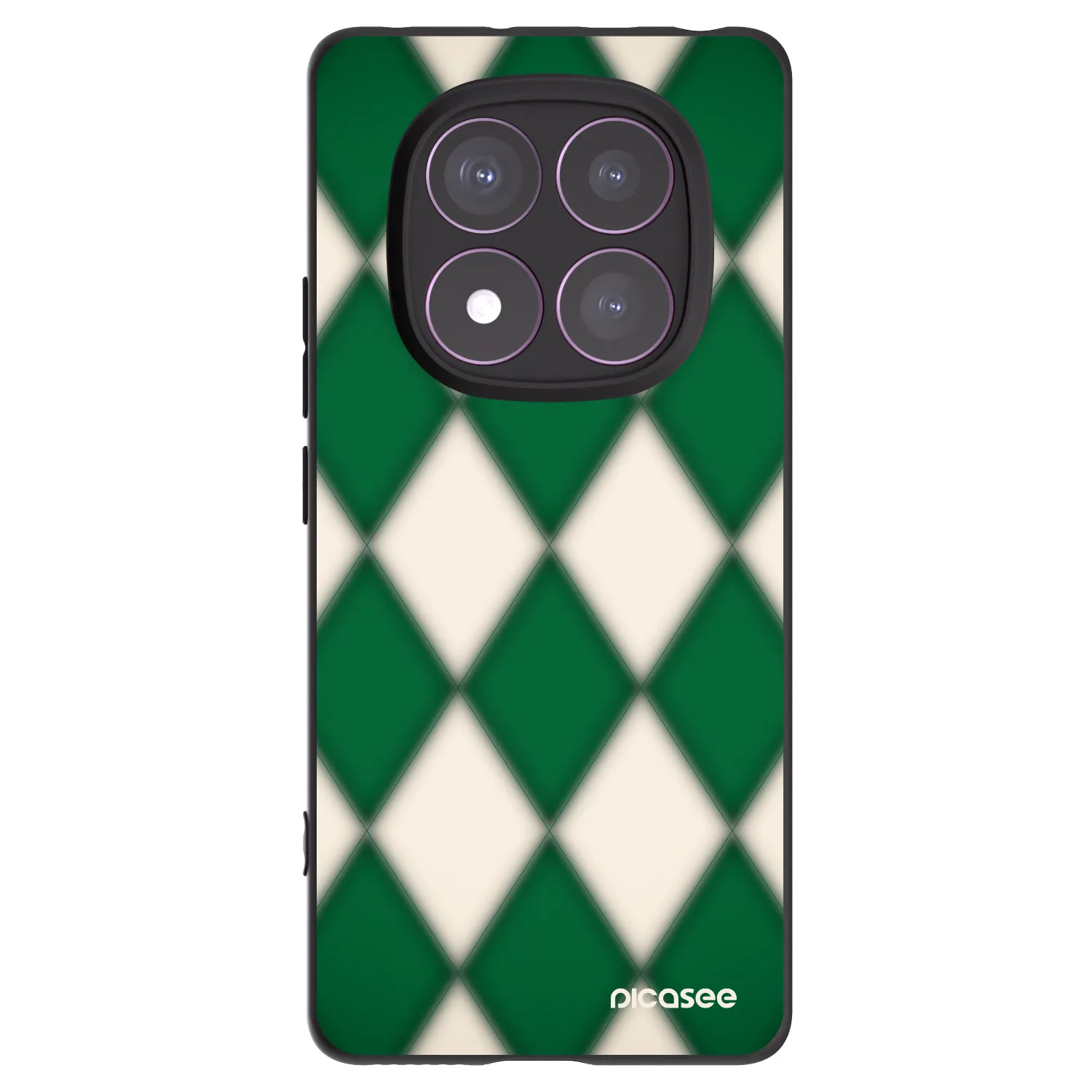 Picasee silikonowe czarne etui na Xiaomi Redmi Note 14 Pro 4G - Emerald Diamond