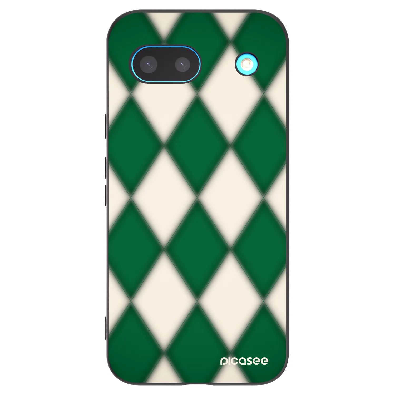 Picasee silikonowe czarne etui na Google Pixel 8 - Emerald Diamond