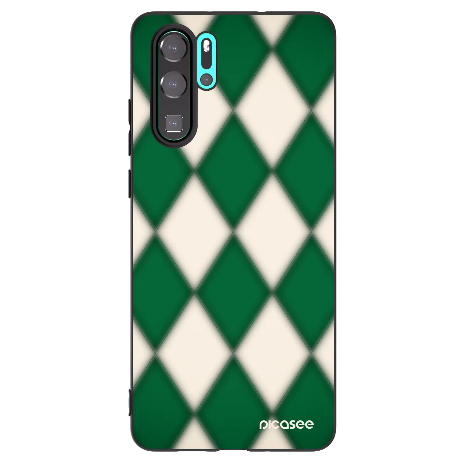 Picasee silikonowe czarne etui na Huawei P30 Pro - Emerald Diamond