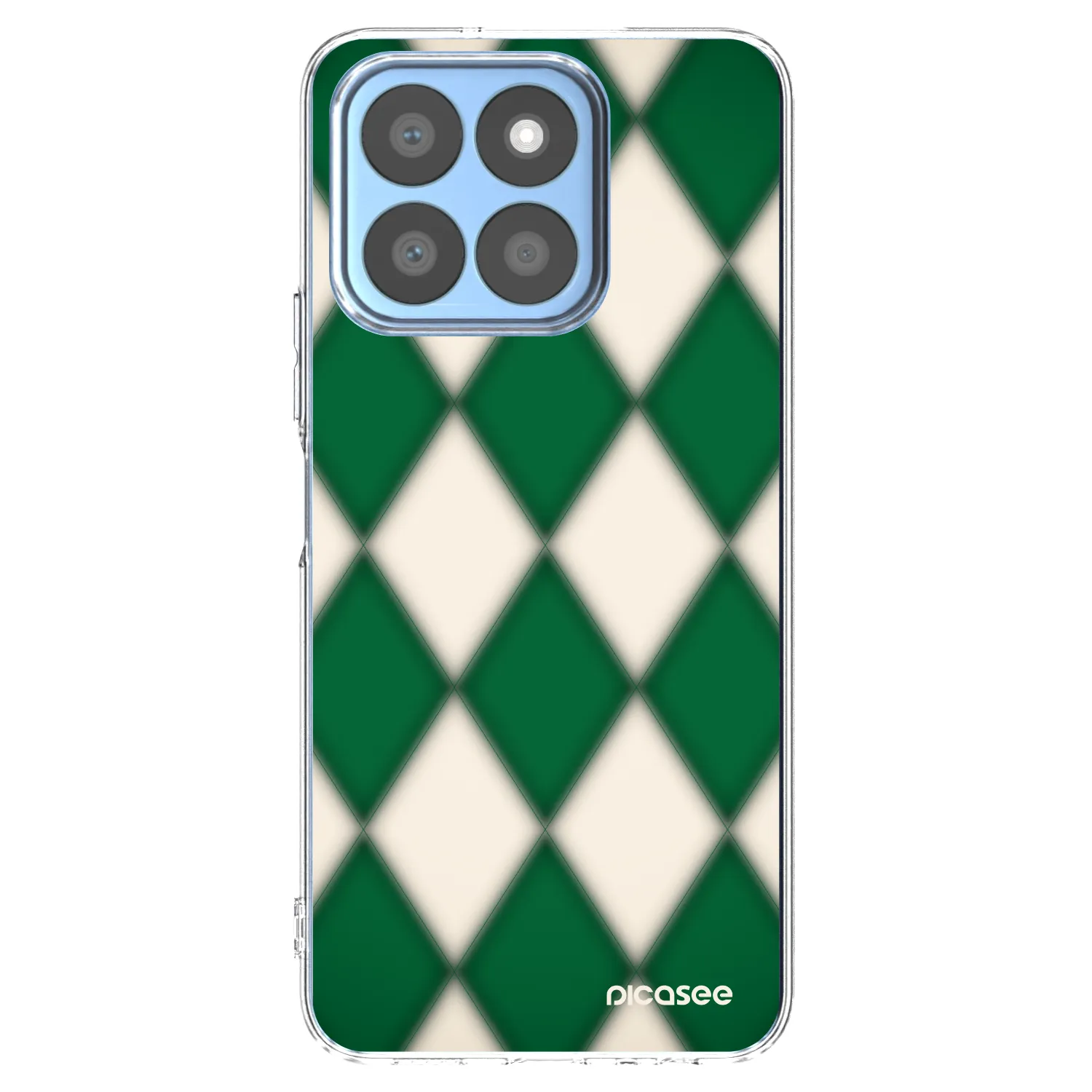 Picasee silikonowe przeźroczyste etui na Honor X8c - Emerald Diamond