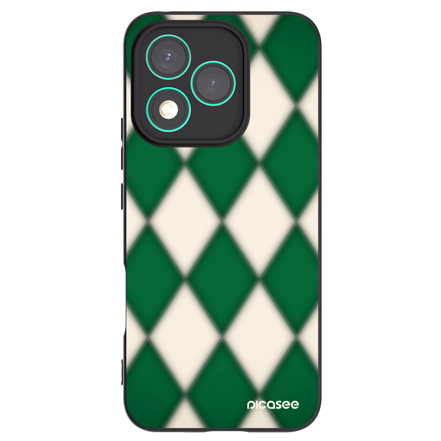 Picasee silikonowe czarne etui na Honor 400 Lite 5G - Emerald Diamond