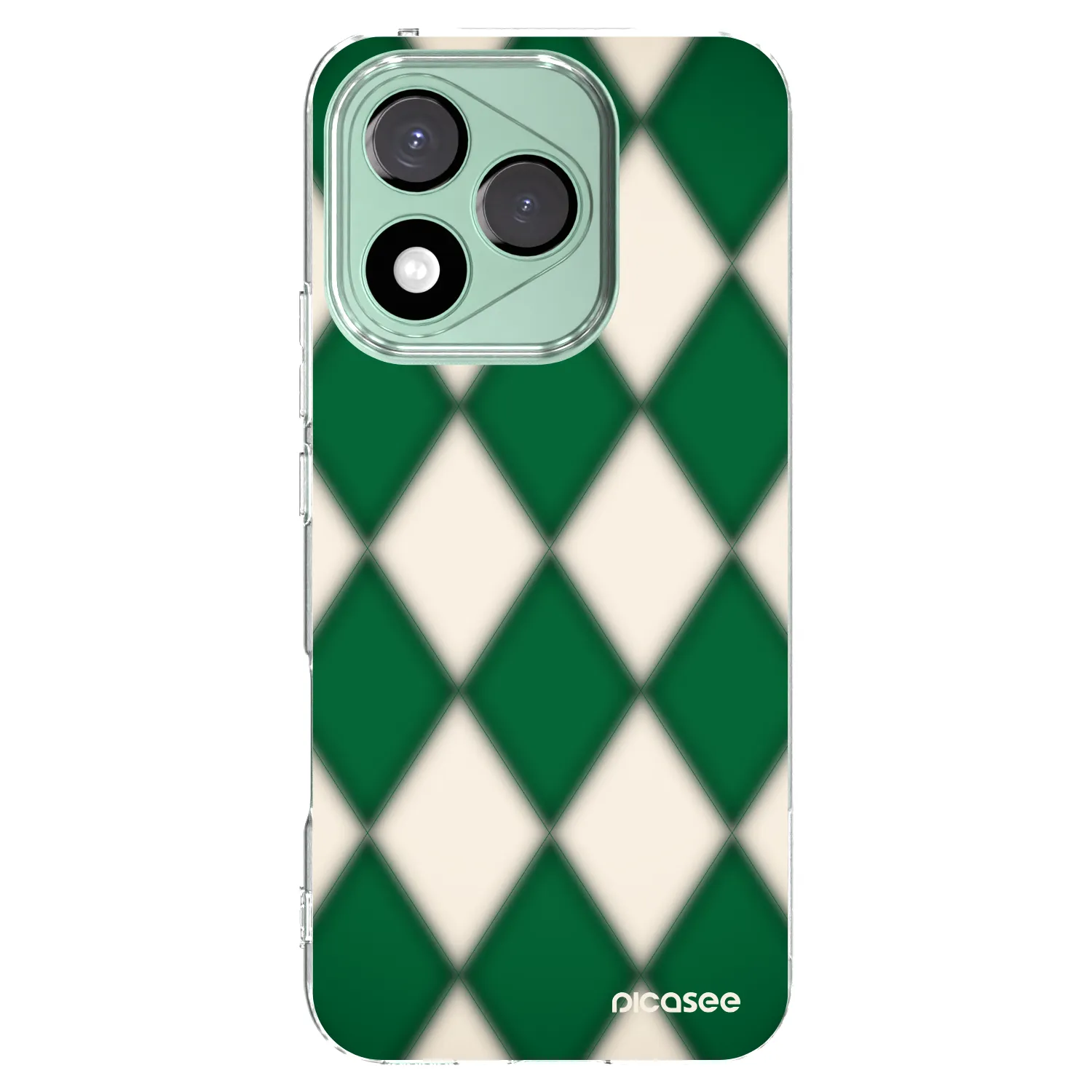 Picasee silikonowe przeźroczyste etui na Honor 400 Lite 5G - Emerald Diamond