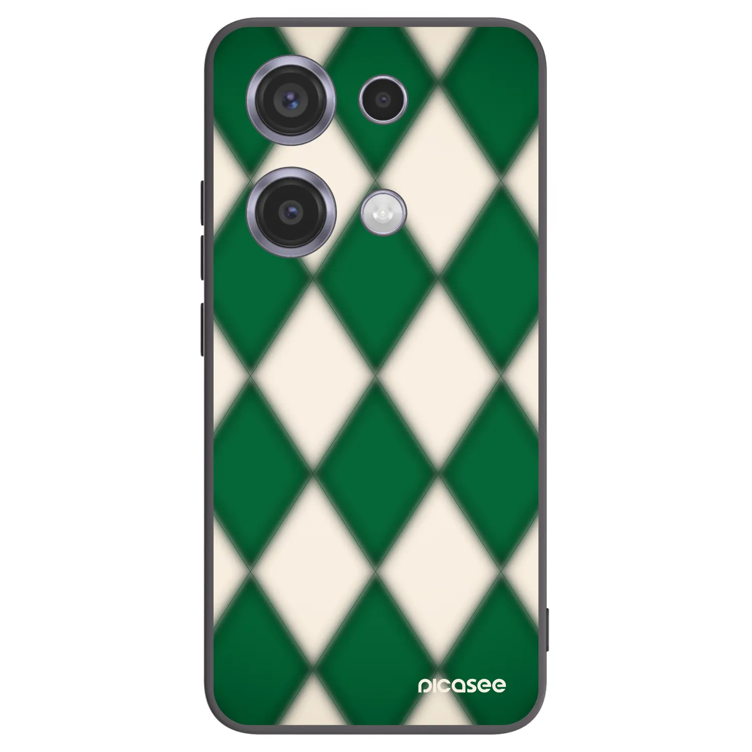 Picasee silikonowe czarne etui na Xiaomi Redmi Note 14S - Emerald Diamond