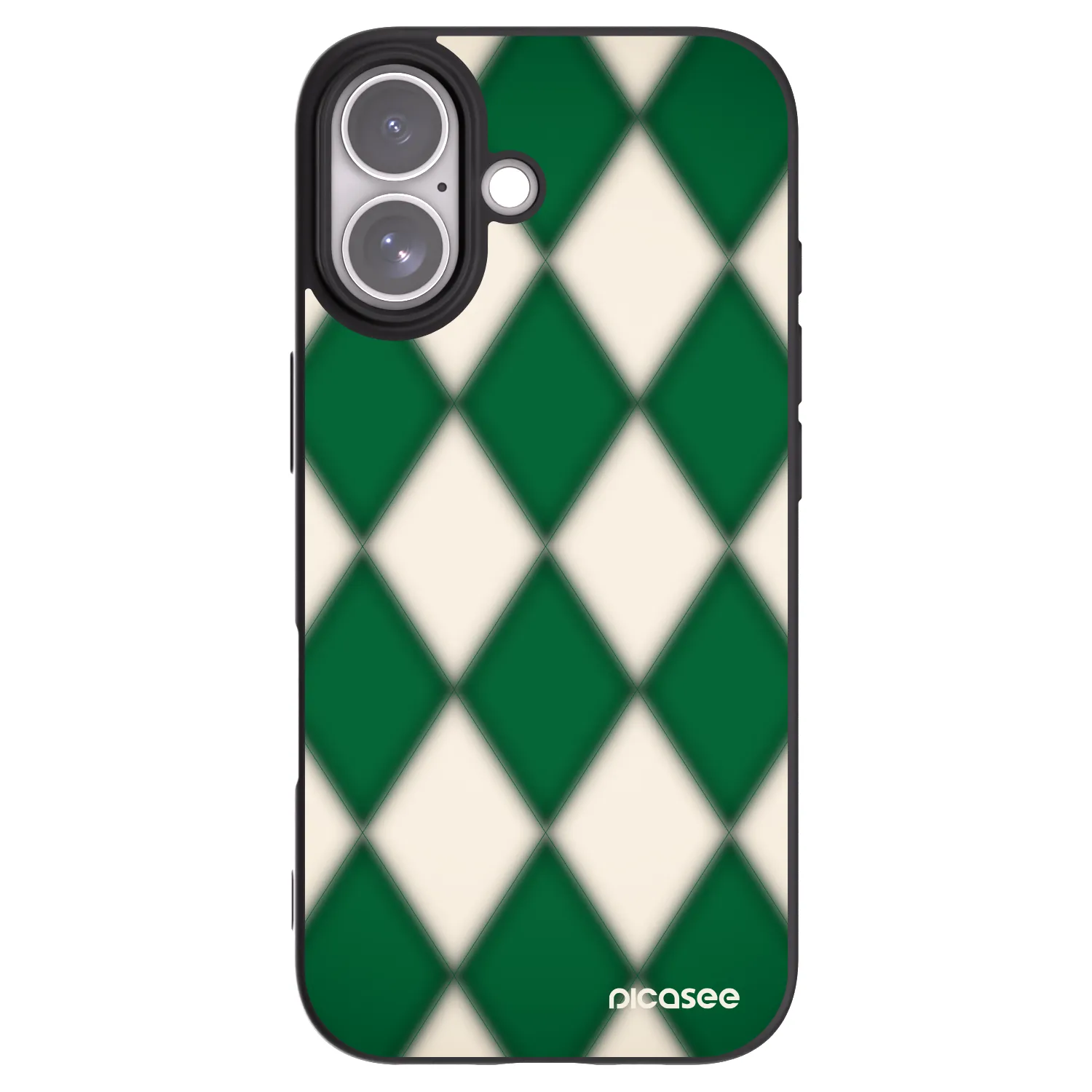 Picasee silikonowe czarne etui na Apple iPhone 17 - Emerald Diamond