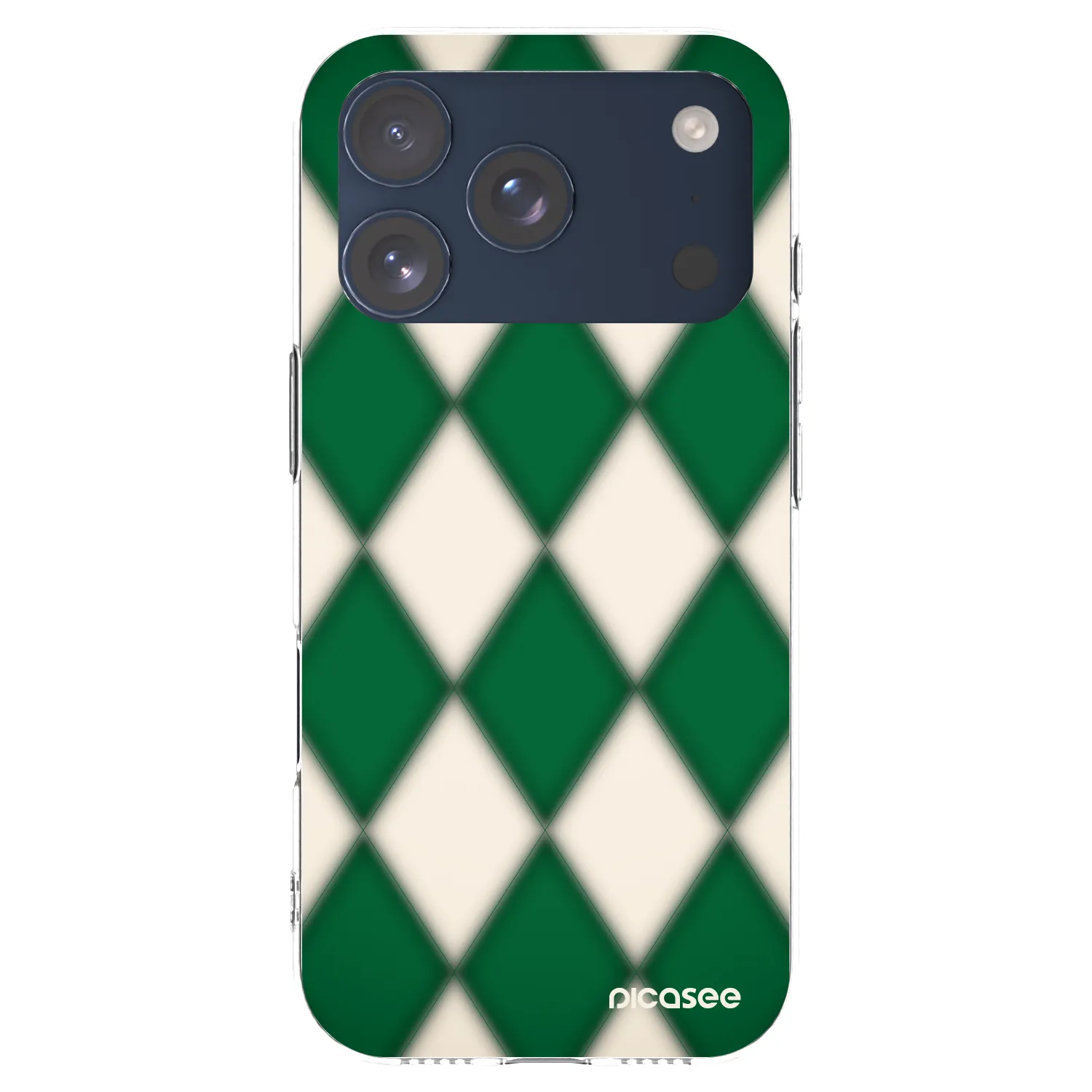 Picasee silikonowe przeźroczyste etui na Apple iPhone 17 Pro - Emerald Diamond