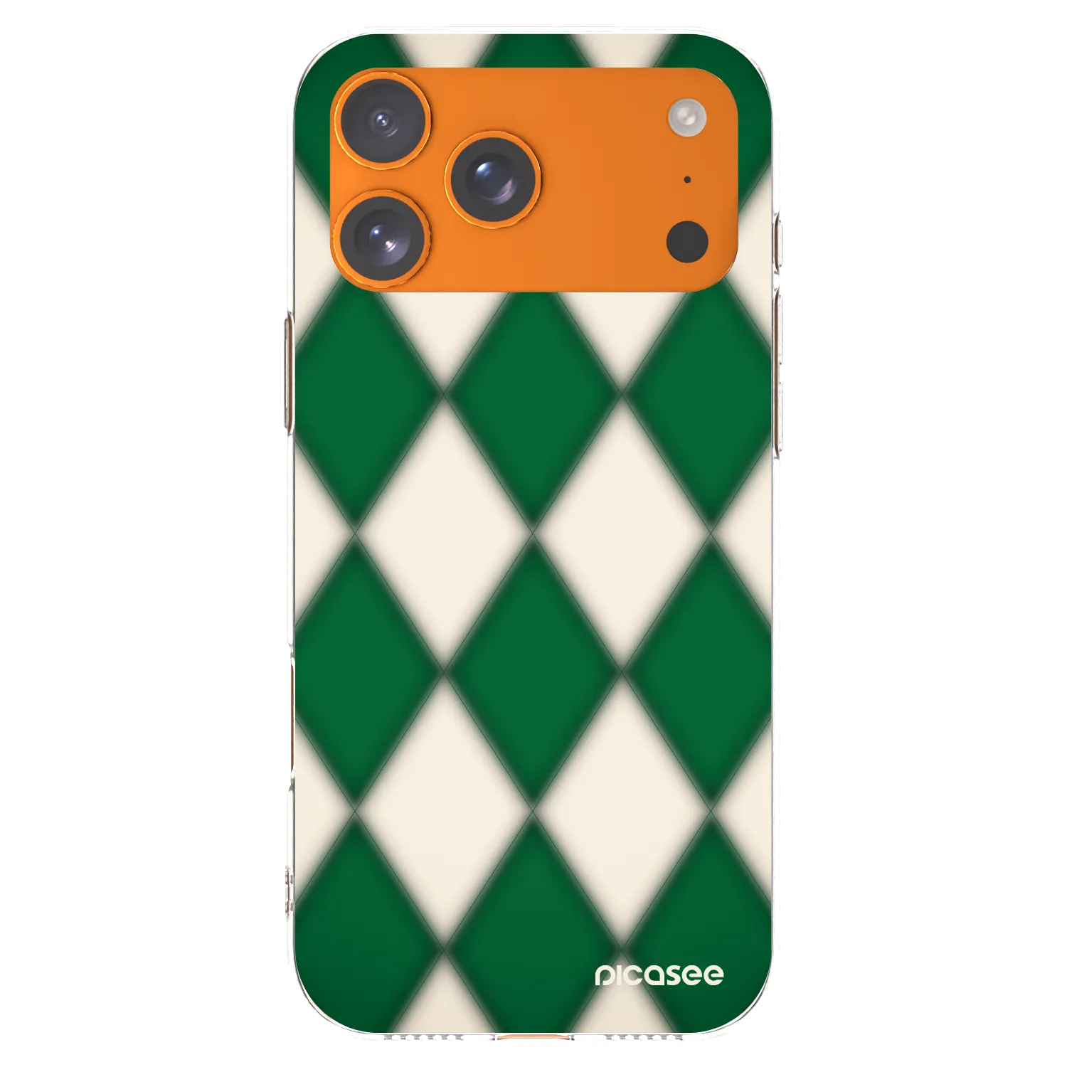 Picasee silikonowe przeźroczyste etui na Apple iPhone 17 Pro Max - Emerald Diamond