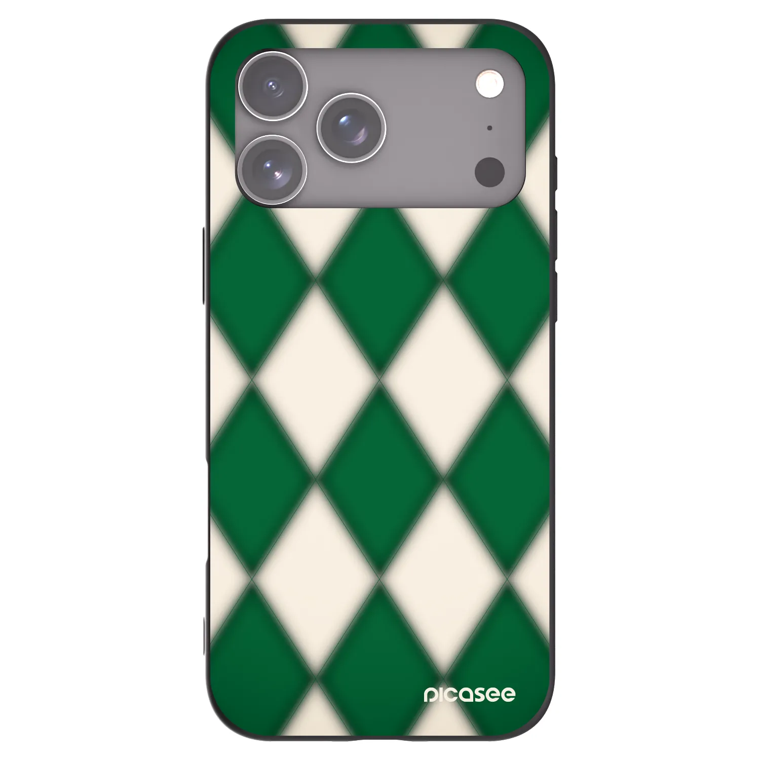 Picasee silikonowe czarne etui na Apple iPhone 17 Pro Max - Emerald Diamond