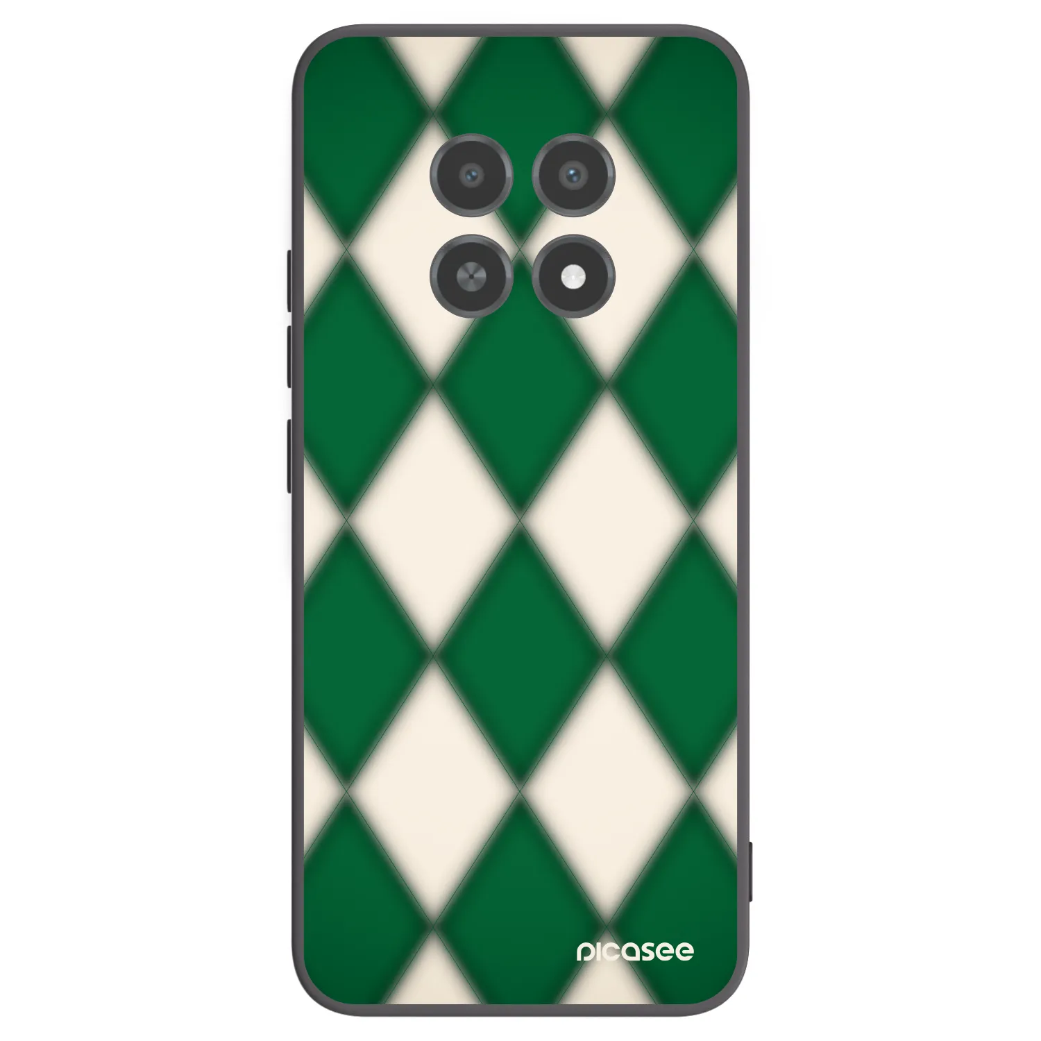 Picasee silikonowe czarne etui na Realme 12X - Emerald Diamond