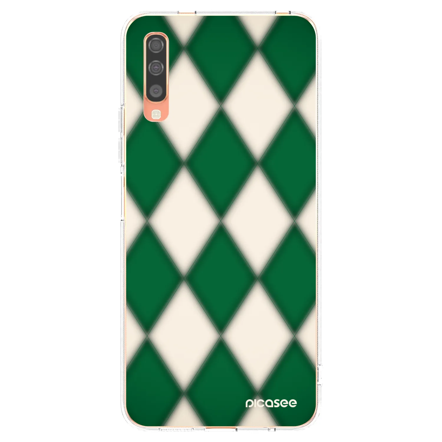 Picasee silikonowe przeźroczyste etui na Samsung Galaxy A70 A705F - Emerald Diamond
