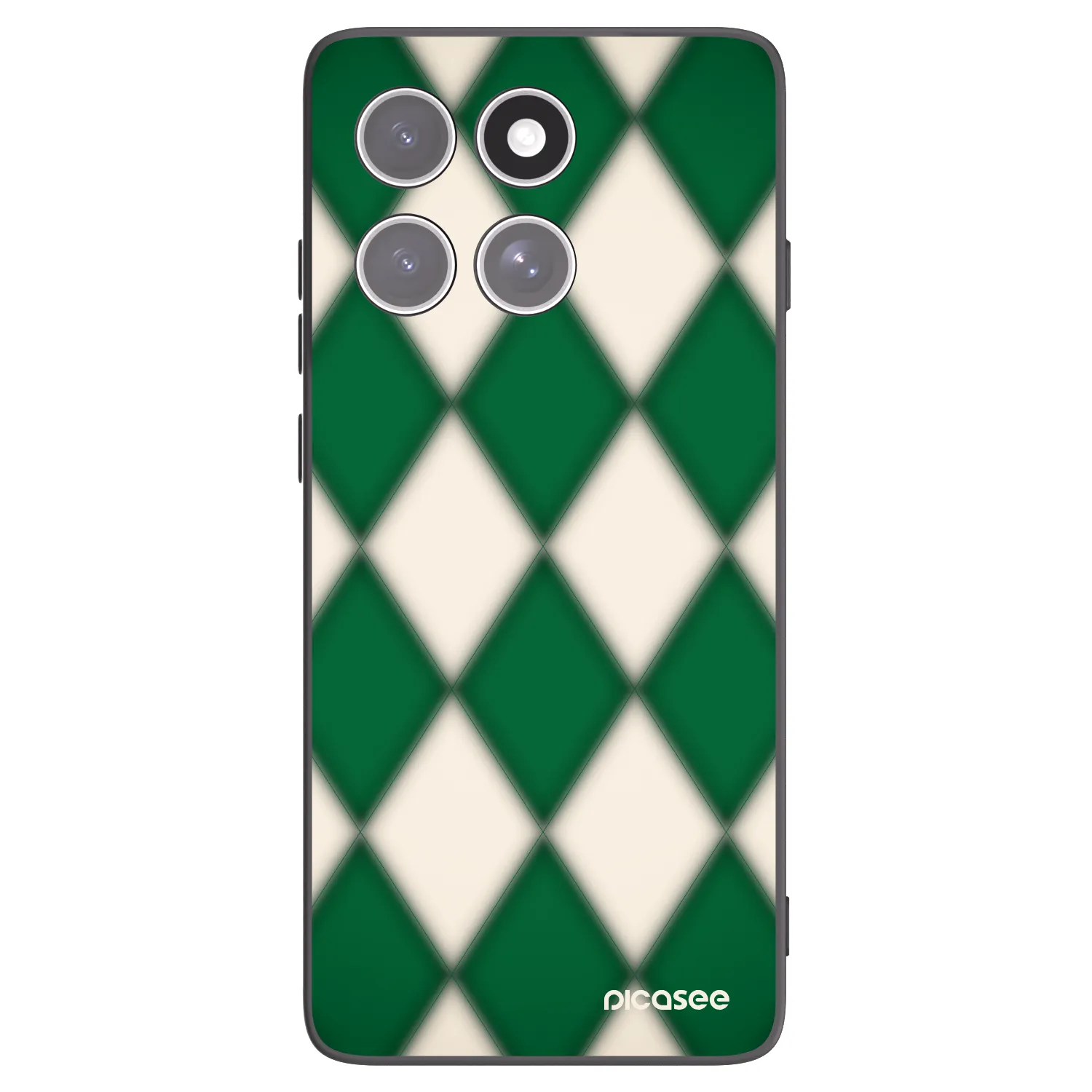 Picasee silikonowe czarne etui na Motorola Edge 60 Pro - Emerald Diamond