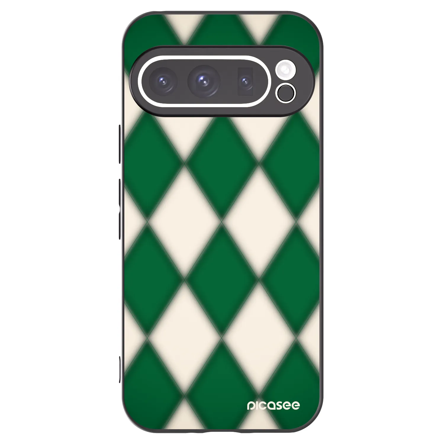 Picasee silikonowe czarne etui na Google Pixel 9 Pro XL - Emerald Diamond