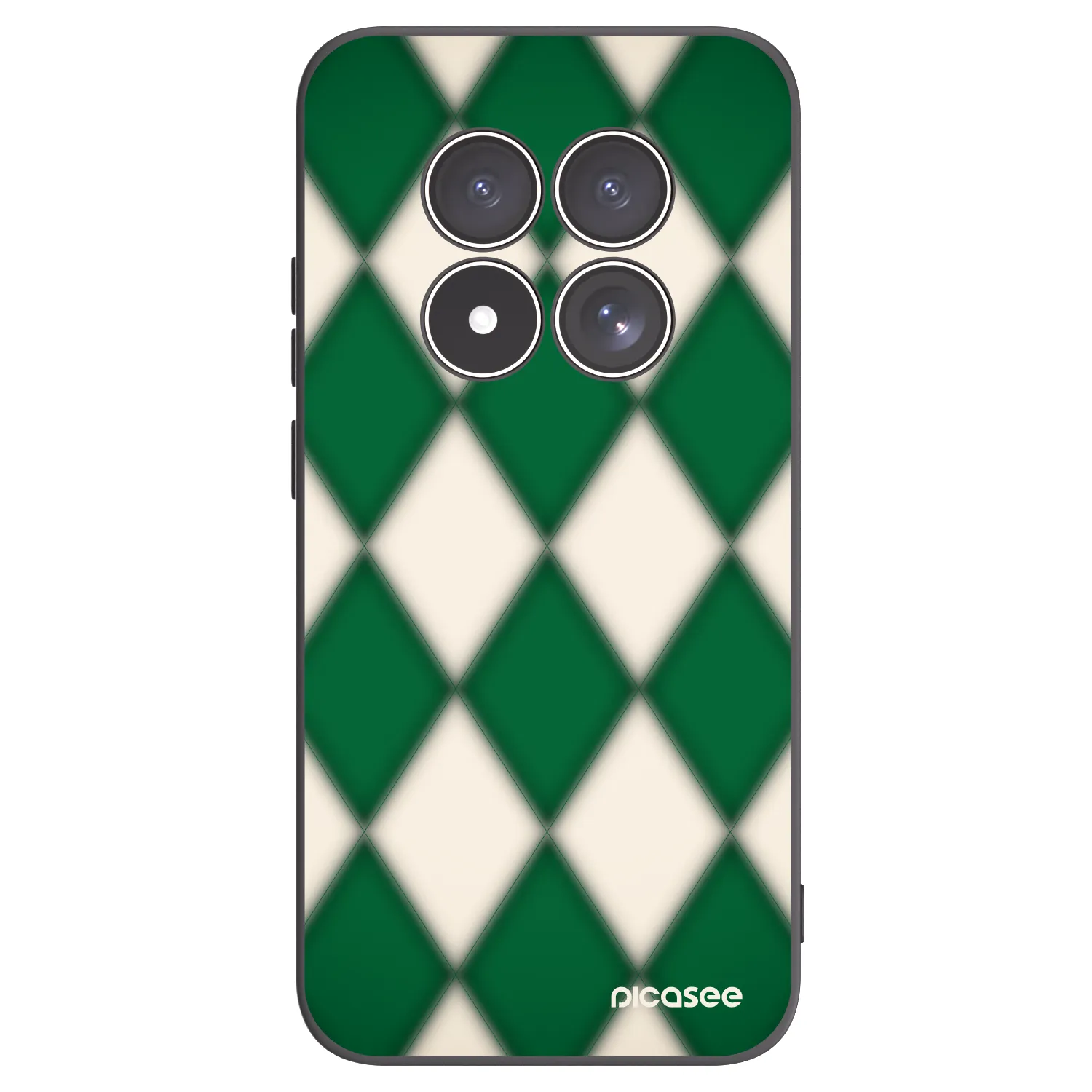 Picasee silikonowe czarne etui na Xiaomi Redmi Note 15 Pro 4G - Emerald Diamond