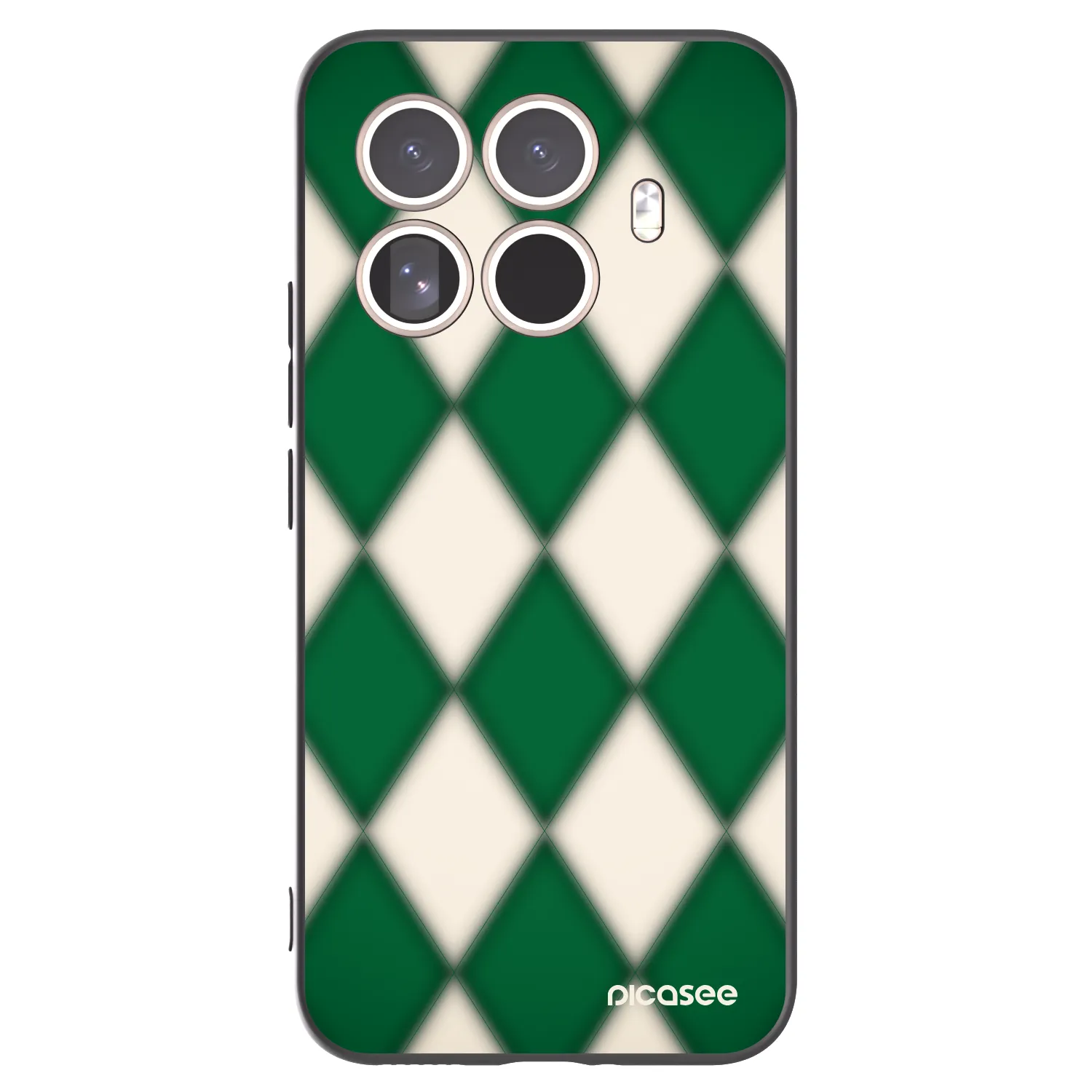 Picasee silikonowe czarne etui na Xiaomi 15T Pro - Emerald Diamond