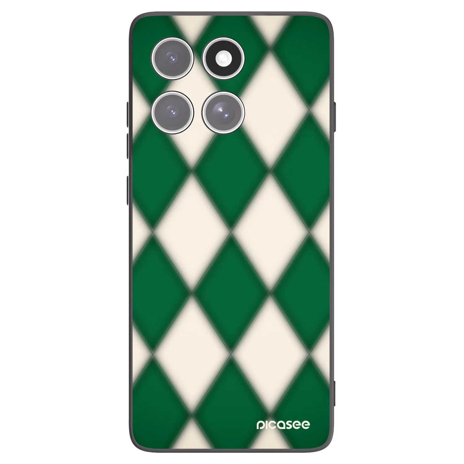 Picasee silikonowe czarne etui na Motorola Edge 60 Fusion - Emerald Diamond