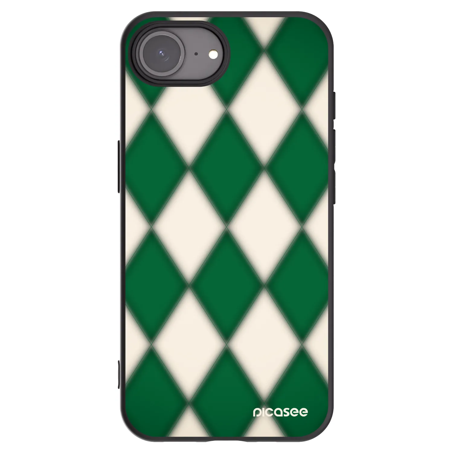 Picasee silikonowe czarne etui na Apple iPhone 17e - Emerald Diamond