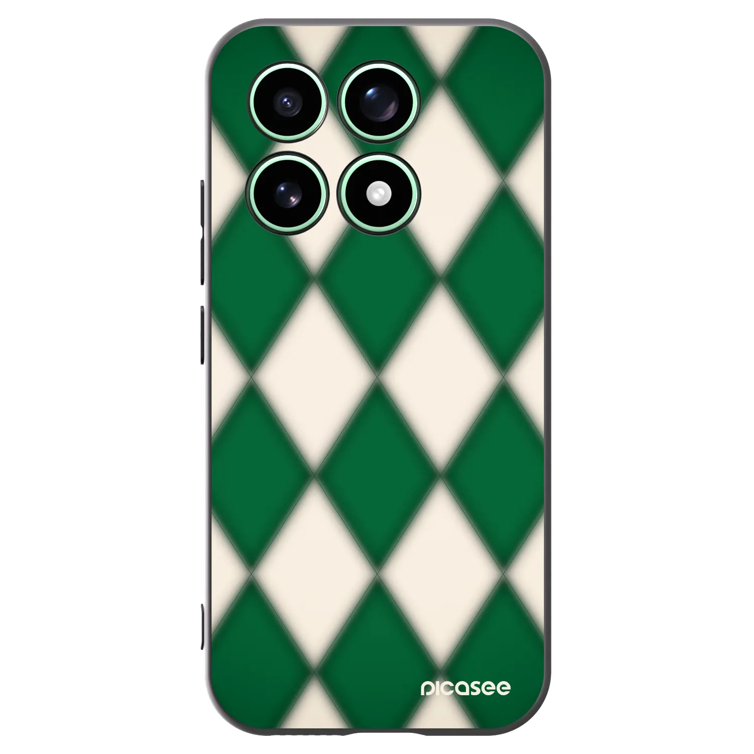 Picasee silikonowe czarne etui na Xiaomi 17 - Emerald Diamond