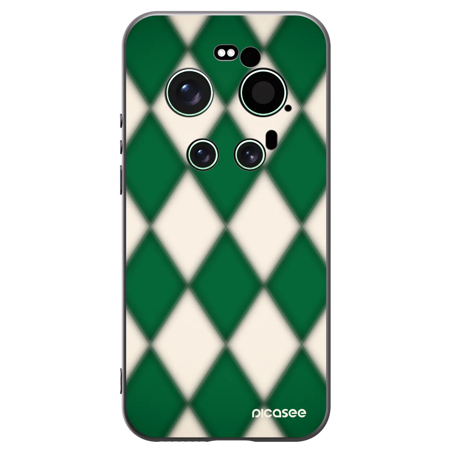 Picasee silikonowe czarne etui na Xiaomi 17 Ultra - Emerald Diamond