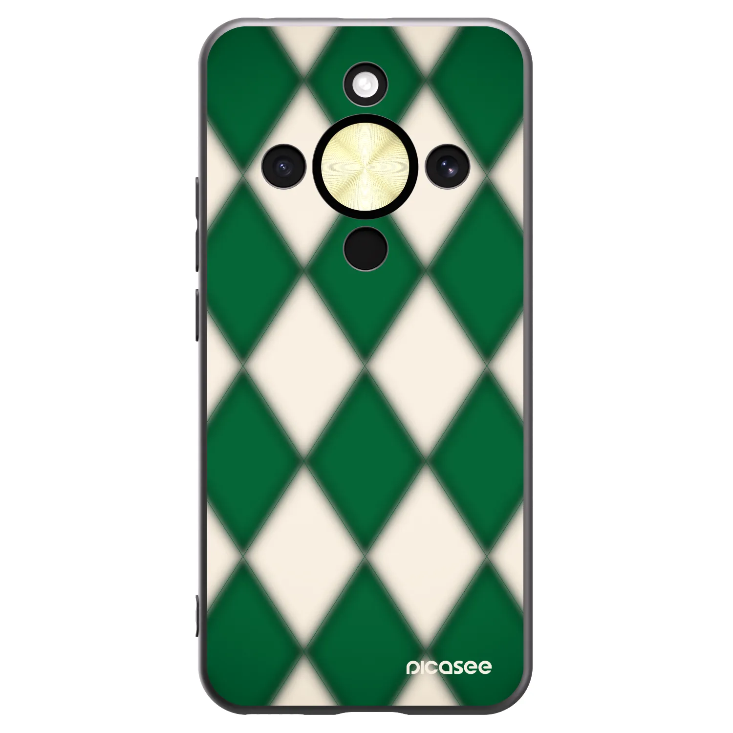 Picasee silikonowe czarne etui na Honor Magic8 Lite 5G - Emerald Diamond