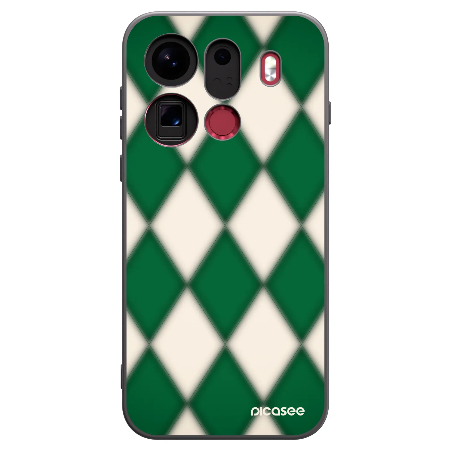 Picasee silikonowe czarne etui na OPPO Find X9 Pro - Emerald Diamond
