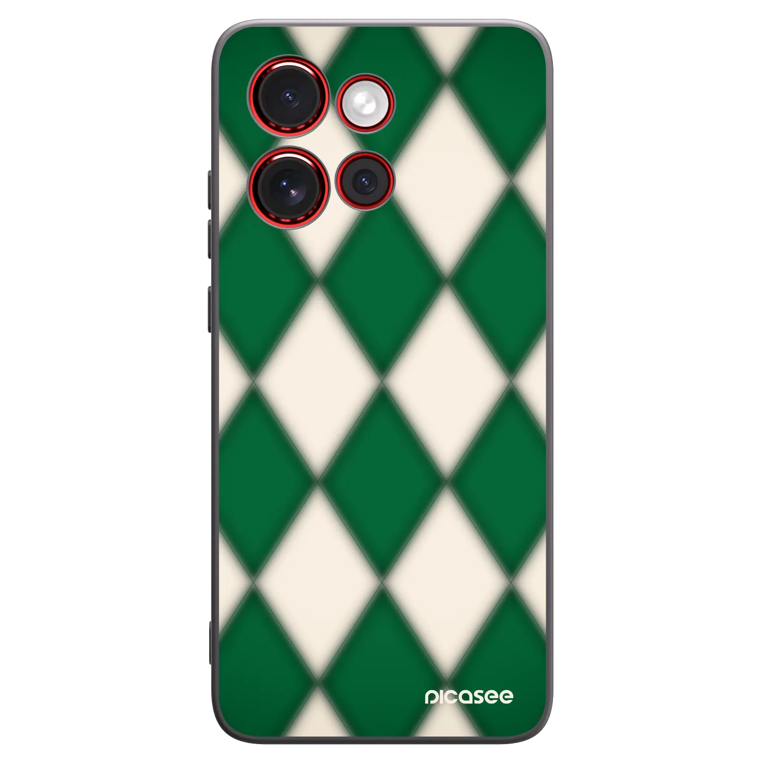 Picasee silikonowe czarne etui na Motorola Edge 60 Neo 5G - Emerald Diamond