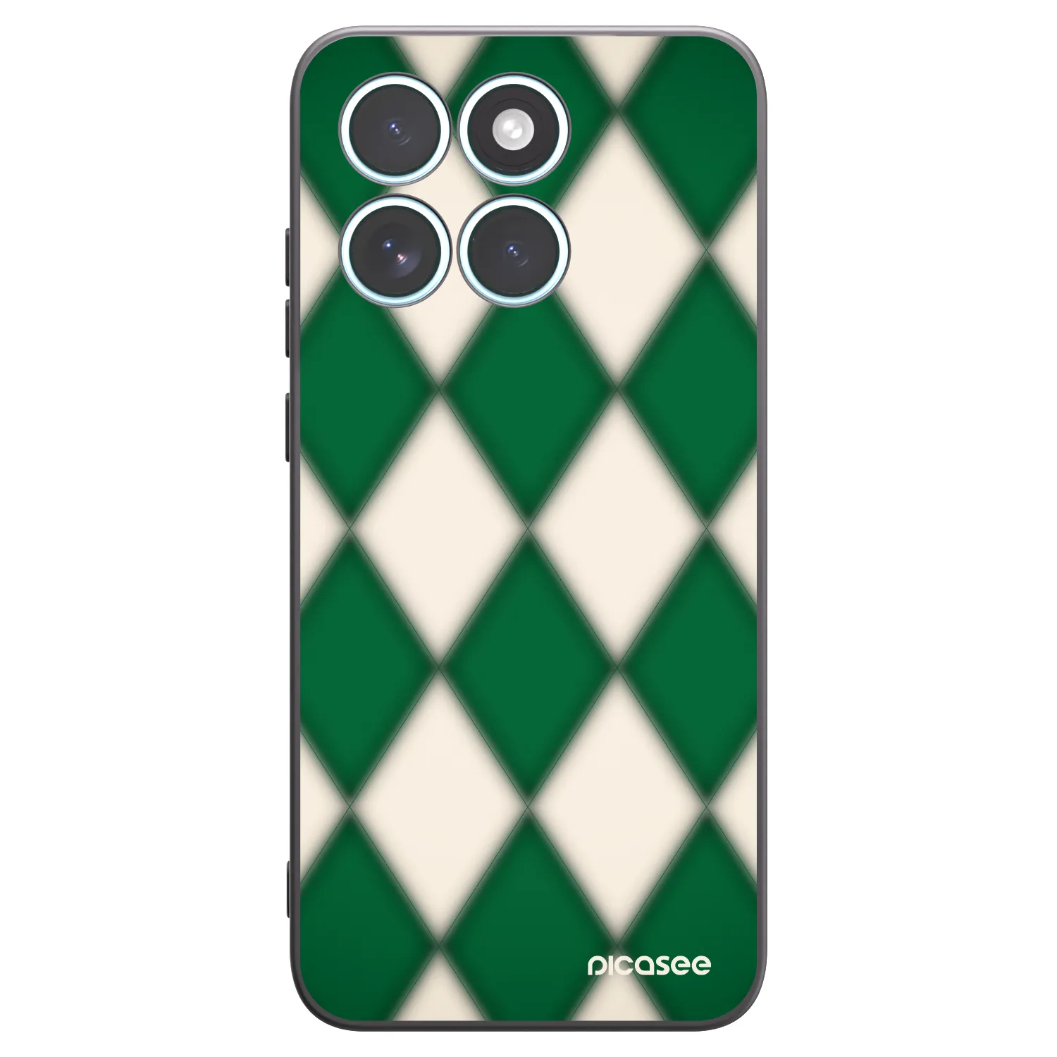 Picasee silikonowe czarne etui na Motorola Edge 70 Fusion - Emerald Diamond