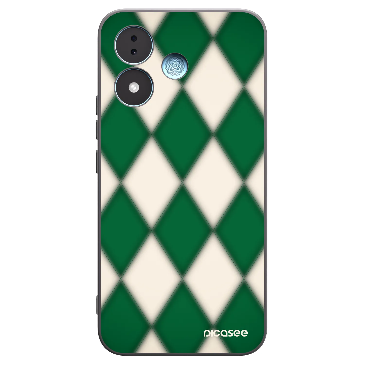 Picasee silikonowe czarne etui na Xiaomi Redmi Note 17 5G - Emerald Diamond