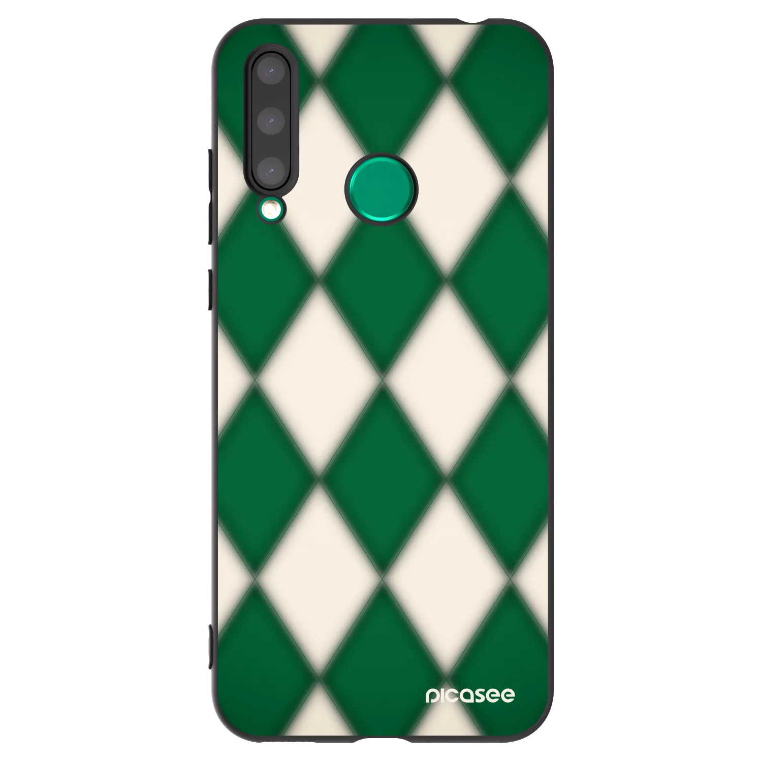 Picasee silikonowe czarne etui na Honor 20 Lite - Emerald Diamond