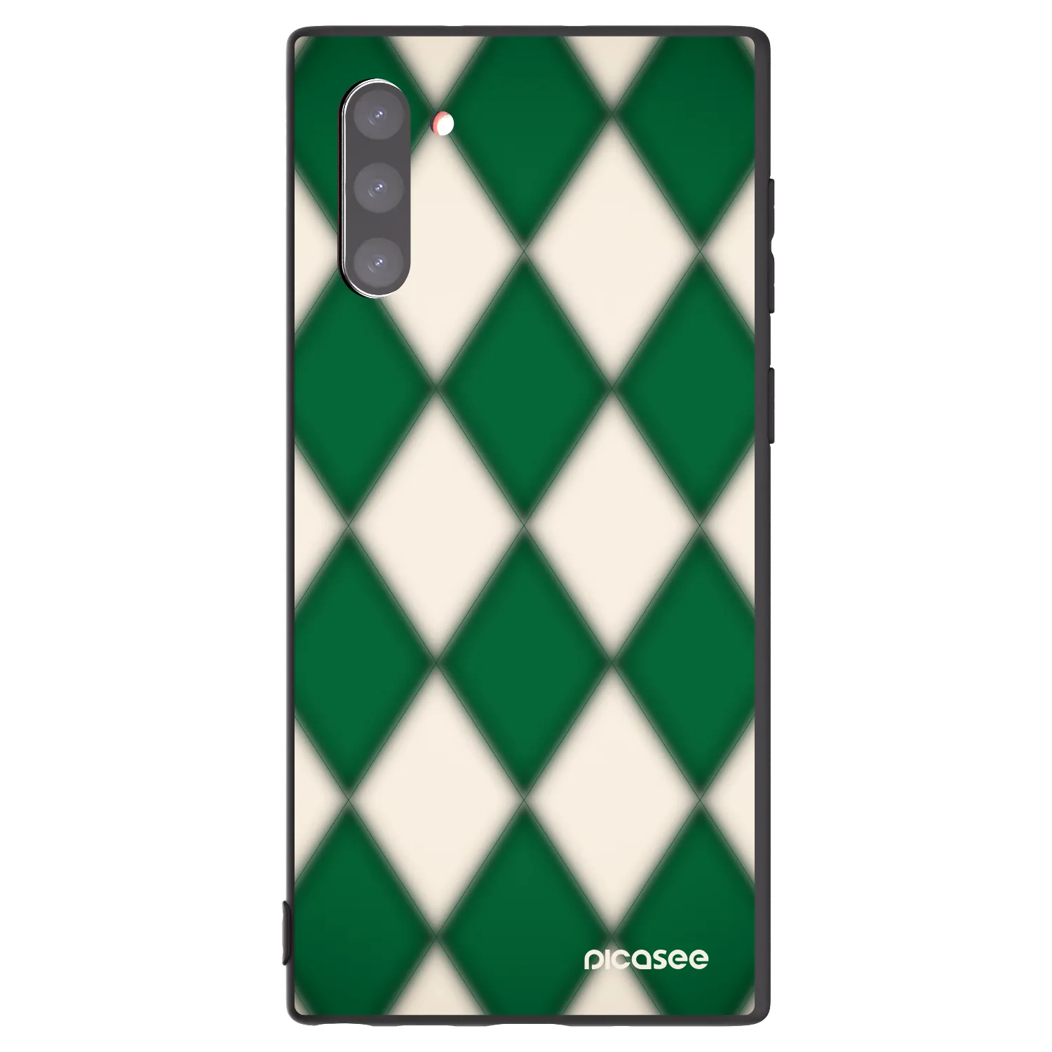 Picasee silikonowe czarne etui na Samsung Galaxy Note 10 N970F - Emerald Diamond
