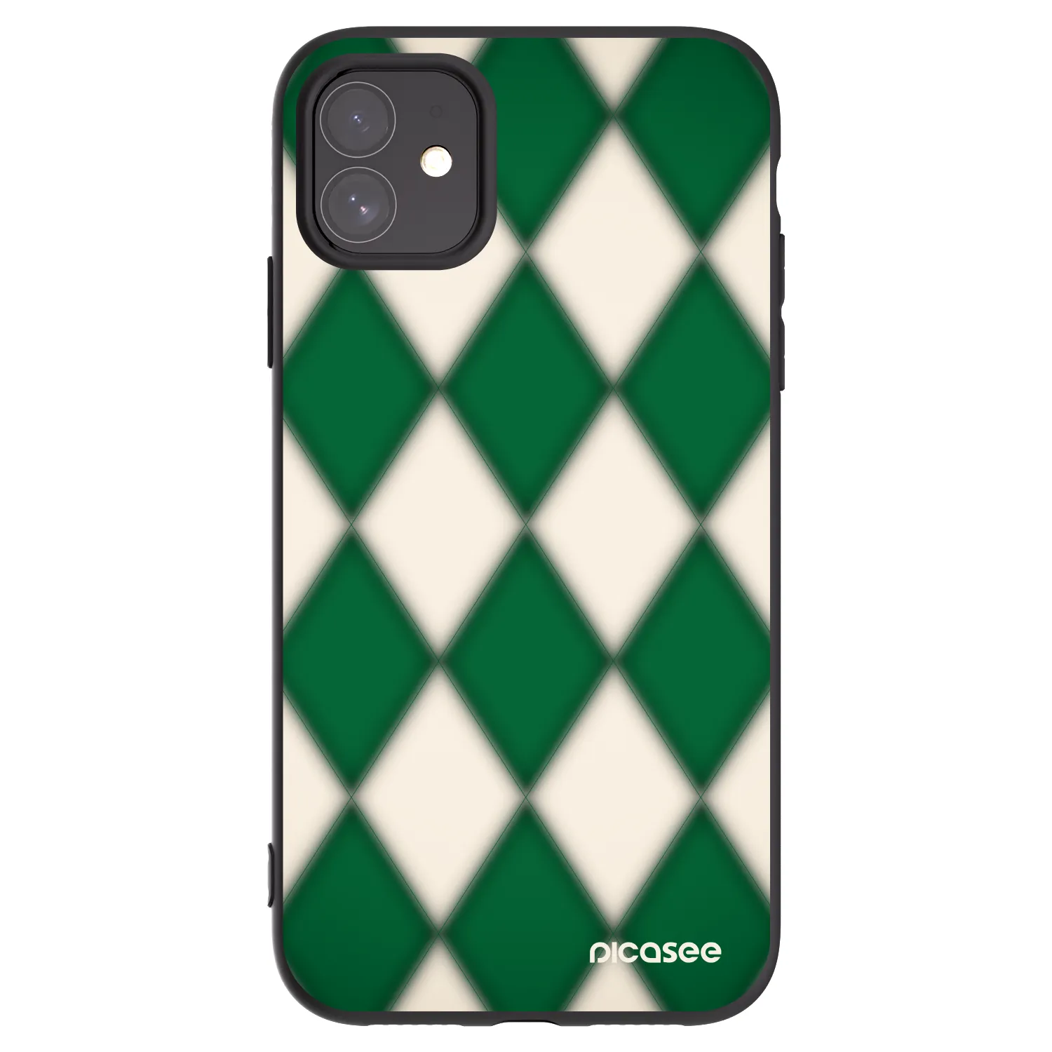 Picasee silikonowe czarne etui na Apple iPhone 11 - Emerald Diamond