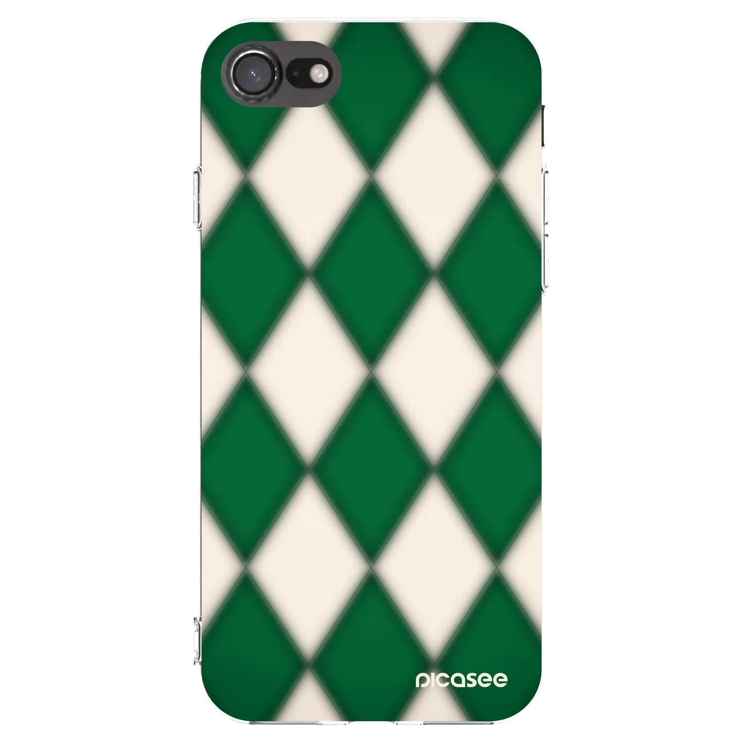Picasee silikonowe przeźroczyste etui na Apple iPhone 8 - Emerald Diamond
