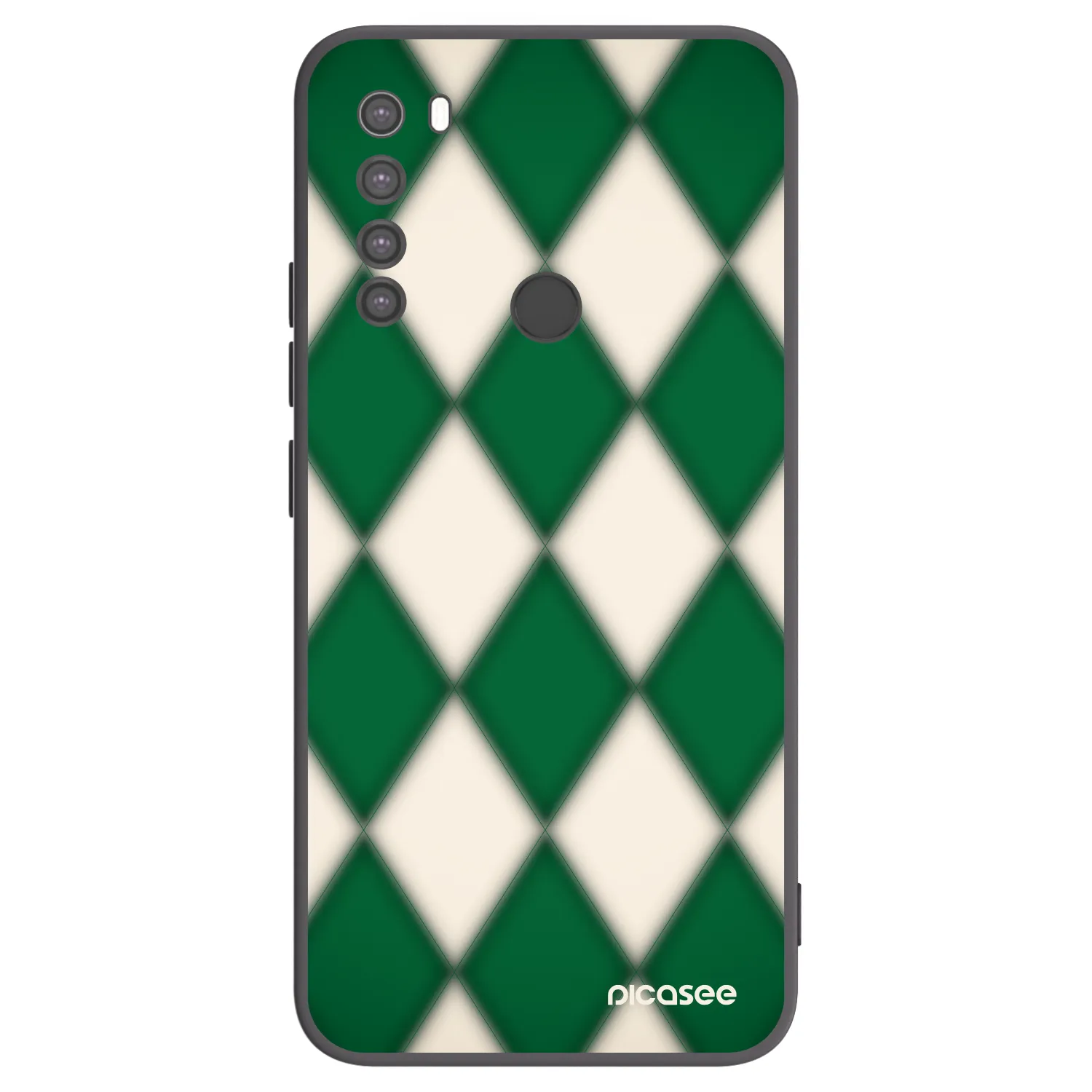 Picasee silikonowe czarne etui na Xiaomi Redmi Note 8 - Emerald Diamond