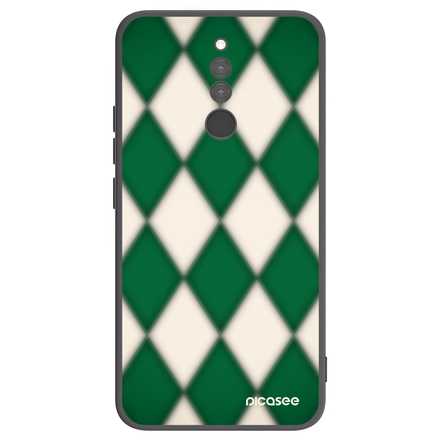 Picasee silikonowe czarne etui na Xiaomi Redmi 8 - Emerald Diamond