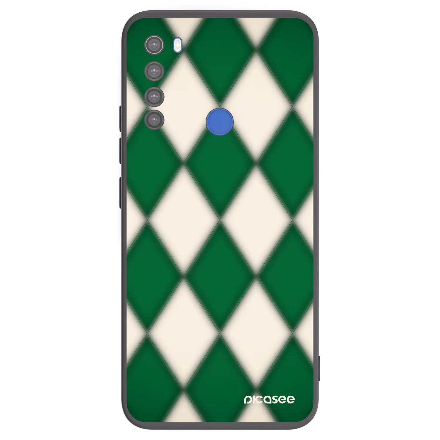 Picasee silikonowe czarne etui na Xiaomi Redmi Note 8T - Emerald Diamond