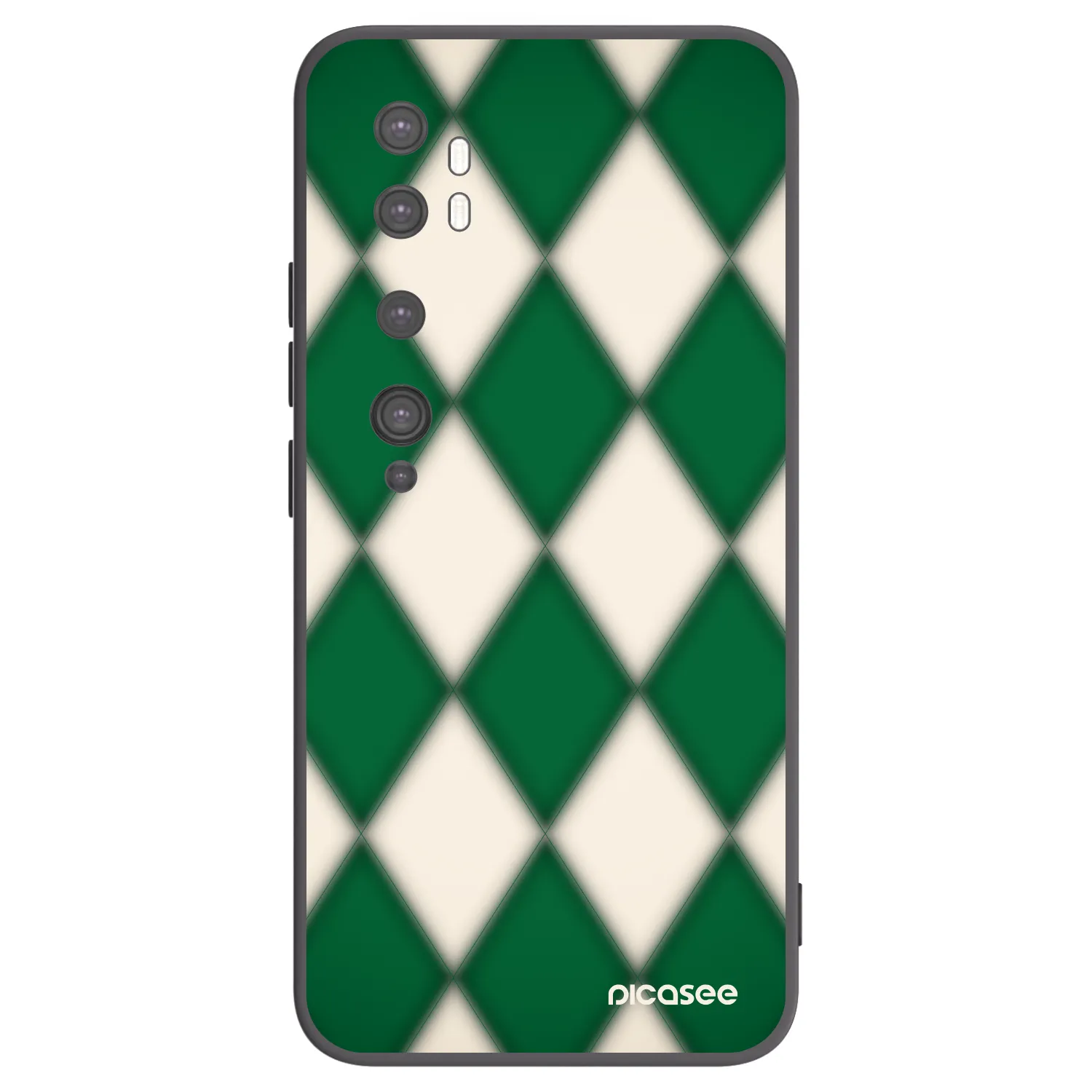 Picasee silikonowe czarne etui na Xiaomi Mi Note 10 (Pro) - Emerald Diamond
